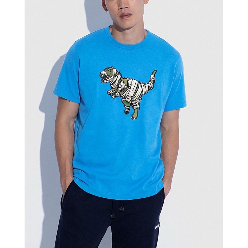 COACH X MICHAEL B. JORDAN T-SHIRT IN ORGANIC COTTON WITH MUMMIFIED REXY‎ Size M